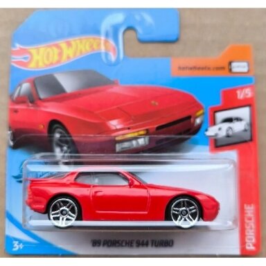 Hot Wheels Mainline 89 Porsche 944 Turbo red