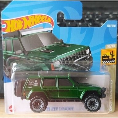 Hot Wheels Mainline 95 Jeep Cherokee Green