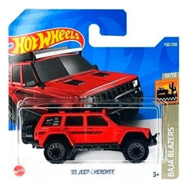 Hot Wheels Mainline 95 Jeep Cherokee Red