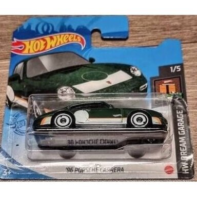 Hot Wheels Mainline 96 Porsche Carrera Green short card