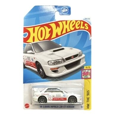Hot Wheels Mainline 98 Subaru Impreza 22B-STI Version White Long card Guaranteed For Life