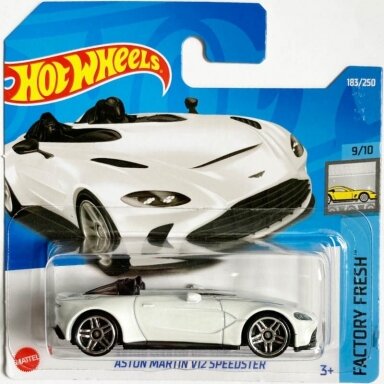 Hot Wheels Mainline Aston Martin V12 Speedster white