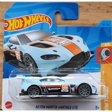 Hot Wheels Mainline Aston Martin Vantage GTE Gulf blue