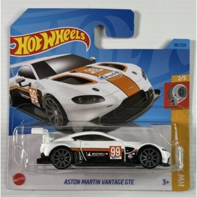 Hot Wheels Mainline Aston Martin Vantage GTE White No 99