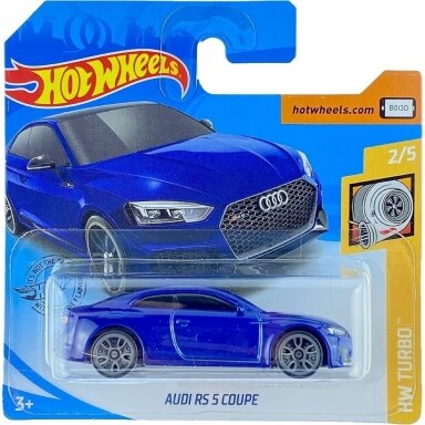 Hot Wheels Mainline Audi RS 5 Coupe Blue short card