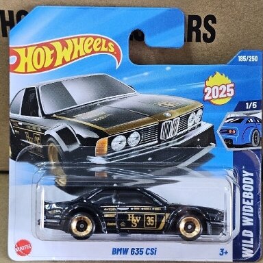 Hot Wheels Mainline BMW 635 CSi Black