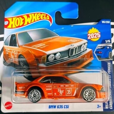 Hot Wheels Mainline BMW 635 CSi Orange Short Card