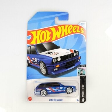 Hot Wheels Mainline BMW M3 Wagon Blue E30 Long Card