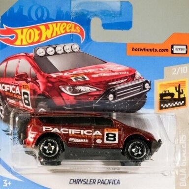 Hot Wheels Mainline Chrysler pacifica Red Short Card