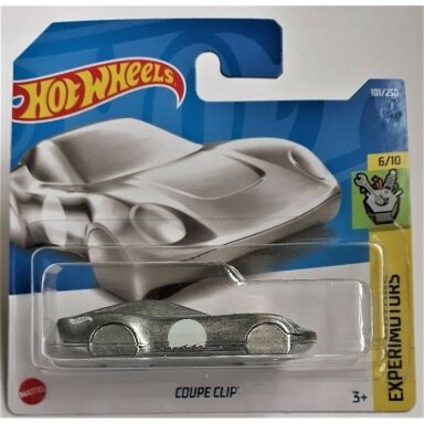 Hot Wheels Mainline Coupe Clip Silver Short Card