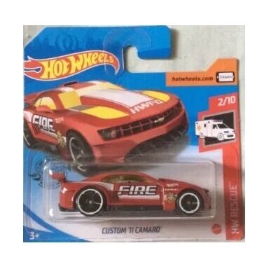 Hot Wheels Mainline Custom 11 Camaro red Fire