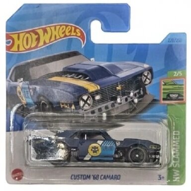 Hot Wheels Mainline Custom 68 Camaro dark blue