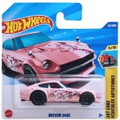 Hot Wheels Mainline Datsun 240z Pink Short Card
