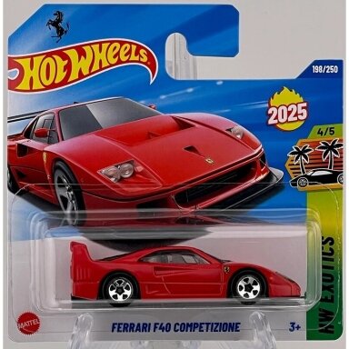 BROKEN BLISTER!!!  Hot Wheels Mainline Ferrari F40 Competizione Red