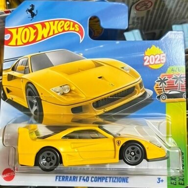 Hot Wheels Mainline Ferrari F40 Competizione Yellow