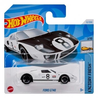 Hot Wheels Mainline Ford GT40 white