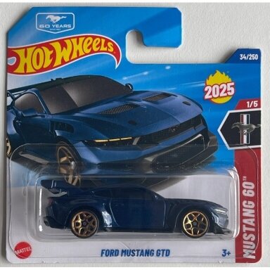 CARD 9/10!!!   Hot Wheels Mainline Ford Mustang GTD Blue