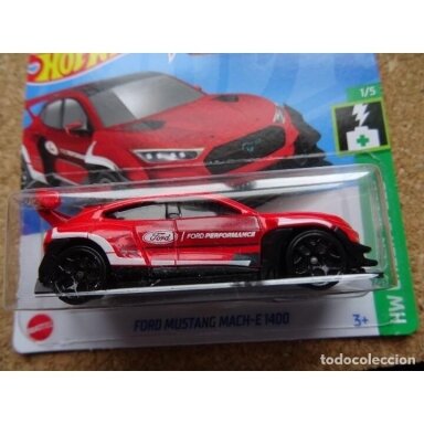 Hot Wheels Mainline Ford Mustang Mach-E 1400 red
