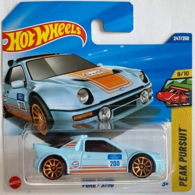 Hot Wheels Mainline Ford RS200 Gulf light Blue