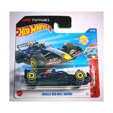 Hot Wheels Mainline Formula F1 Oracle Red Bull Racing Blue Short Card