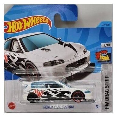 Hot Wheels Mainline Honda Civic Custom White