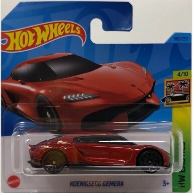 Hot Wheels Mainline koenigsegg gemera orange short card