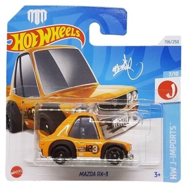 Hot Wheels Mainline Mazda RX-3 Tooned Orange