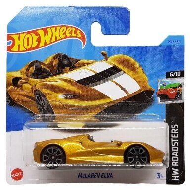 Hot Wheels Mainline McLAren Elva Yellow Gold