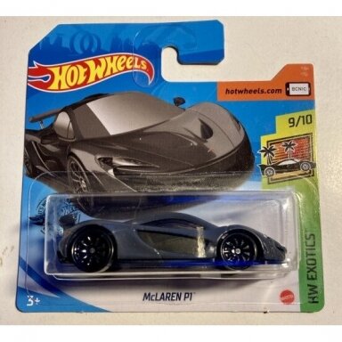Hot Wheels Mainline Mclaren P1 black short card