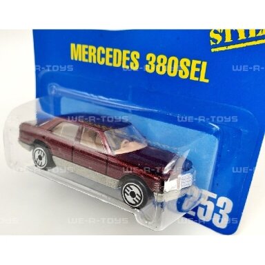 Hot Wheels Mainline Mercedes Benz 380Sel Dark Red