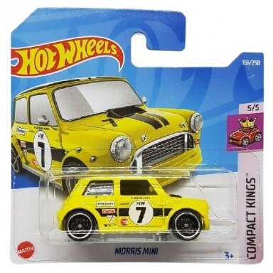 Hot Wheels Mainline Morris Mini Yellow Treasure Hunt TH short card