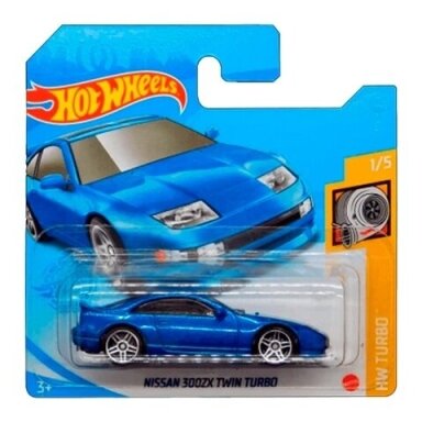 Hot Wheels Mainline Nissan 300ZX Twin Turbo Blue Short card Hot Wheels Mainline Nissan 300ZX Twin Turbo Blue Short card