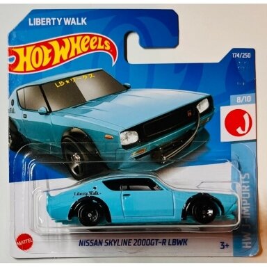 Hot Wheels Mainline Nissan Skyline 2000GT-R LBWK light blue
