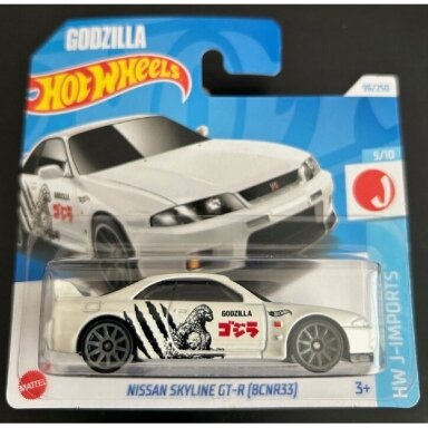Hot Wheels Mainline Modeliukas Nissan Skyline GT-R R33 Godzilla White Short card (yra Sandėlyje) Hot Wheels Mainline Modeliukas Nissan Skyline GT-R R33 Godzilla White Short card (yra Sandėlyje)
