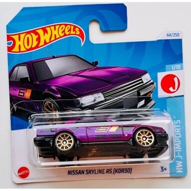 Hot Wheels Mainline Nissan Skyline RS KDR30 Purple Short Card