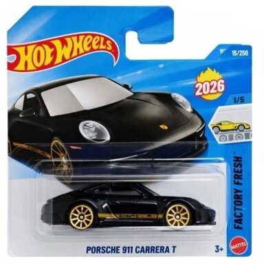 Hot Wheels Mainline Porsche 911 Carrera T Black Hot Wheels Mainline Porsche 911 Carrera T Black