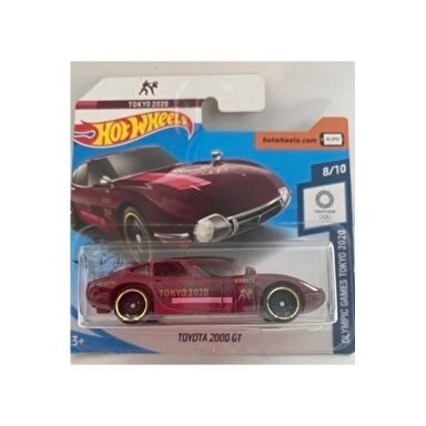Hot Wheels Mainline Toyota 2000 GT red Tokyo 2020 short card