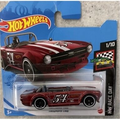 Hot Wheels Mainline Triumph TR6 Red Short Card