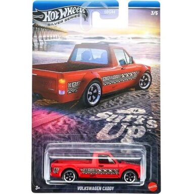 Hot Wheels Mainline Volkswagen Caddy red Surfs UP