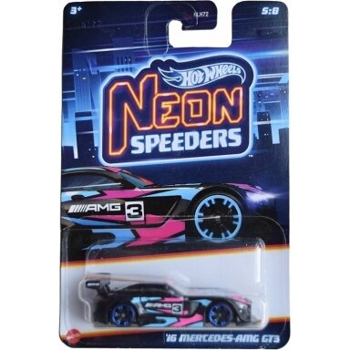 Hot Wheels Mainline Neon Speeders 2016 Mercedes Benz AMG GT3 Black