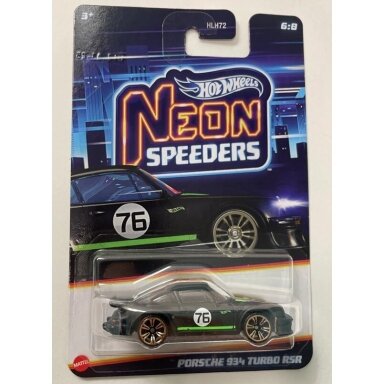 Hot Wheels Mainline Neon Speeders Porsche 934 Turbo RSR Black/Green
