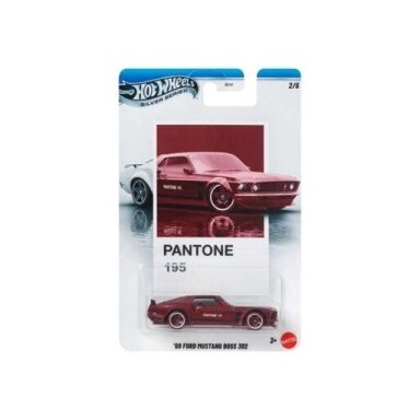 Hot Wheels Mainline Pantone Mix 1969 Ford Mustang Boss 302, red