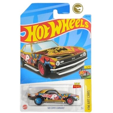 Hot Wheels Mainline STH 2023 '68 COPO CAMARO Super Treasure Hunt Long Card (Factory Condition from STH set BOX)