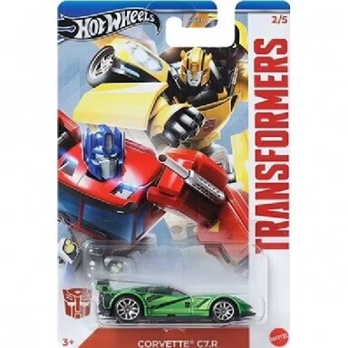 Hot Wheels Mainline Transformers Corvette C7.R, green