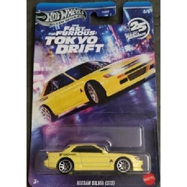 Hot Wheels Mainline/Silverline Fast and Furious Tokyo Drift Nissan Silvia S13 Yellow