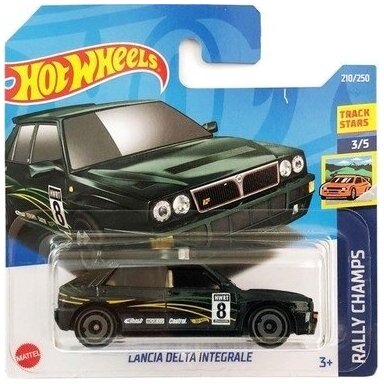 Hot Wheels Lancia Delta Integrale green short card