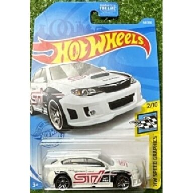 Hot Wheels Subaru WRX STI White Long Card Guaranteed For Life