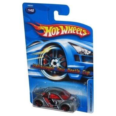 Hot Wheels Volkswagen New Beetle Cup Grey Long Card