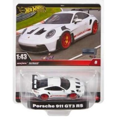 Hot Wheels Premium 1/43 Porsche 911 GT3 RS, white/red Hot Wheels Premium 1/43 Porsche 911 GT3 RS, white/red