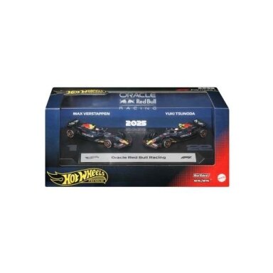 Hot Wheels Premium 2-pack Modeliukas Oracle Red Bull Max Verstappen and Oracle Red Bull Yuki Tsunuda *F1 2-pack*, various (yra sandėlyje) Hot Wheels Premium 2-pack Modeliukas Oracle Red Bull Max Verstappen and Oracle Red Bull Yuki Tsunuda *F1 2-pack*, various (yra sandėlyje)